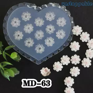 Unstop * Silicon Khắc Móng Tay Miếng Dán Móng Tay Nghệ Thuật Khuôn Silicon 3D Hoa Ngôi Sao Móng Tay Nghệ Thuật Khuôn