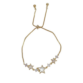 Vòng tay thời trang với ngôi sao năm cánh zircon micro sang trọng