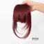 DELMER Tóc Tổng Hợp Kẹp-In Bangs, Tóc Trước Lông Giả Cắt Wispy Viền Với Sideburns, Fasion Nhìn Tự Nhiên Tóc Nối Dài Tóc Thẳng Nổ Cho Nữ