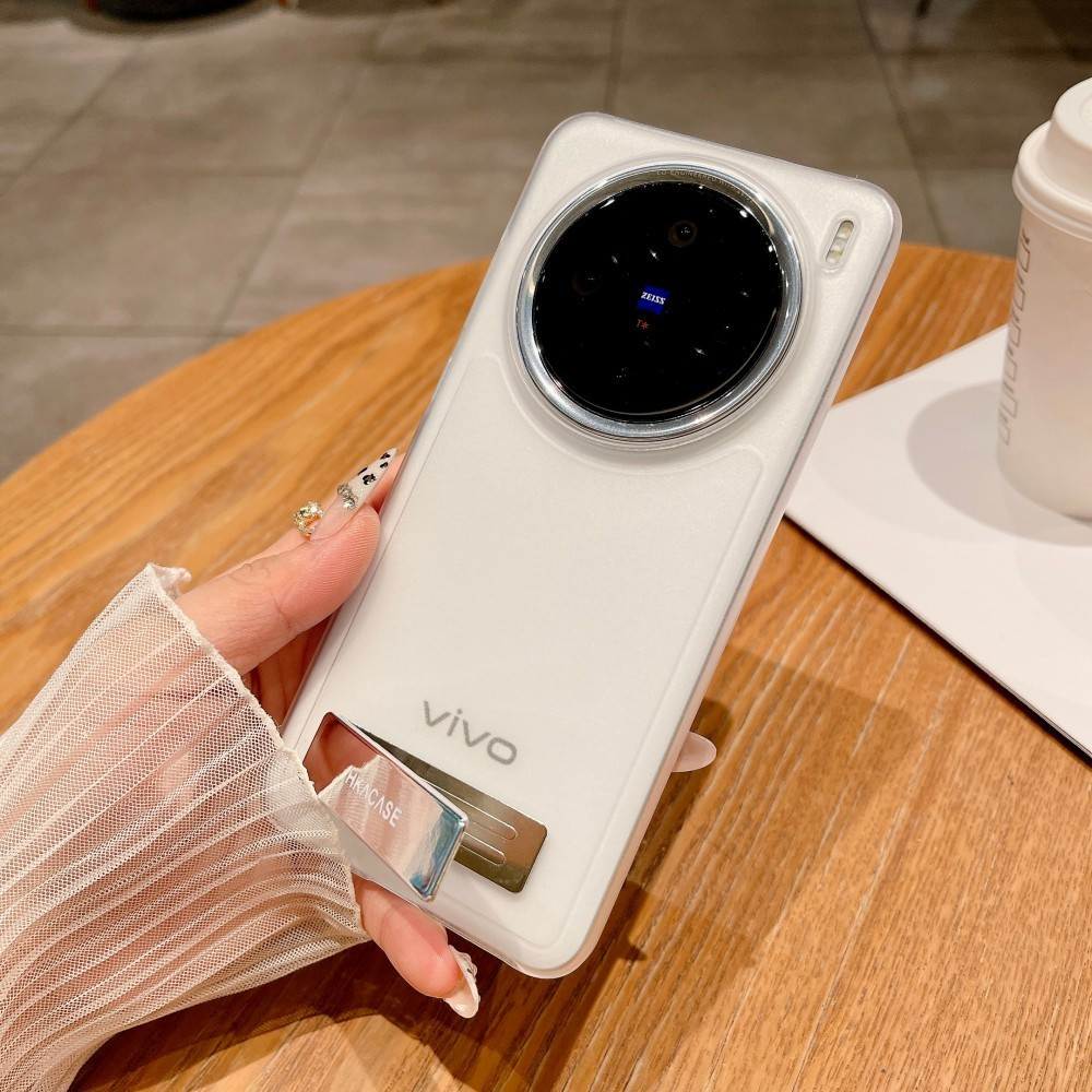 Ốp Điện Thoại Cứng Mờ Có Giá Đỡ Cho Vivo X200 X100 X90 X100S X200S PRO ULTRA PRO MINI Vỏ Thời Trang Đơn Giản Chống Sốc