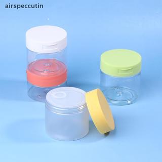 Airspecutin 200-350ml Tẩy Trang Miếng Lót Bình Có Nhíp Tròn Trong Suốt Hộp Đựng Bình Rỗng Miệng Rộng Nắp Chai Bảo Quản Kem Dưỡng EN