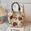 Túi Đeo Vai SAIA, Túi Xô Dệt Kim Dung Tích Lớn Hoạt Hình, Thời Trang Dệt Vòng Khóa Handmade Túi Đeo Tay Nữ Bé Gái