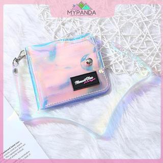 MYPANDA 1 Long Lanh Business ID Cards Túi Ví PVC Trong Suốt Thẻ Ảnh Ví Dành Cho Nữ Cô Gái Túi Đựng Thẻ Tín Dụng Trong Suốt.