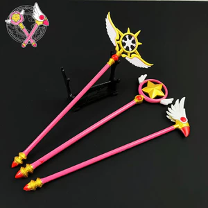 Cardcaptor Sakura Anime Hàng Hóa Các Bức Tượng Ma Thuật Cây Đũa Phép Mô Hình Hợp Kim Kim Kim Loại Đồ Trang Trí Đồ Chơi Quà Tặng Giáng Sinh