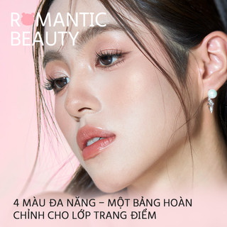 【Mua 1 Được 3】Romantic Beauty Bảng Phấn Mắt Afternoon Tea 4 Ô Đa Năng Chống Nước Chống Mồ Hôi Cho Học Sinh