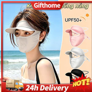 ✈️Giao Hàng 24h✈️ Mặt nạ chống nắng toàn mặt Chống tia cực tím Mặt nạ chống nắng có thể điều chỉnh có mũ Đồ dùng ngoài trời