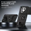 Armor Slide Lens Funda cho Tecno Pova 7 Pro 5G Ốp lưng xoay vòng từ tính cho Tecno Pova 7 Pro 5G Ốp lưng có thể gập lại Capa