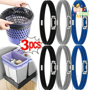 Dây đựng rác có thể điều chỉnh - Dây cao su có thể điều chỉnh - Dây rút Nylon đàn hồi - Dây buộc du lịch ngoài trời có thể tái sử dụng - Hộp đựng rác Băng cố định / Giao hàng miễn phí