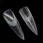 < Honeyba > 60 Miếng đệm silicon mềm có thể tái sử dụng Stencil Pháp Stencil Nail Art Extension Duet System Hình thức kép Công cụ xây dựng móng tay Pháp Đẹp