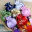 < WHPHous-t > Túi thêu thổ cẩm phong cách lụa Trung Quốc Túi vải thêu sel Mặt dây chuyền Túi dây rút cho túi quà tặng trang sức Đẹp