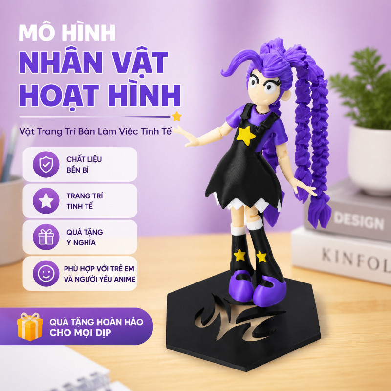 【SKISOPGO】Lily Lovebraids Huggy Wuggy 3D Mô Hình Đồ Chơi,Nhân Vật Hành Động Mô Hình,Búp Bê Đồ Chơi Trang Trí