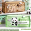 Hộp đựng bút chì chống nước dung tích lớn có gấu trúc, Kumiao, Miaoguo Sweet, Thiết kế IP phi hành gia & Capybara - Đóng dây kéo bền cho trường học, thanh thiếu niên, bé trai và bé gái