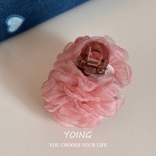 Yoing / Matte Sợi Hoa Bóng Nhỏ Kẹp Hoa Hồng Kẹp Tóc Cao Cấp Tinh Tế Nhỏ Kẹp