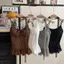 HFSHY Quần Áo Nữ Thời Trang Mùa Hè Chấm Bi Màu Trơn Sling Nữ Thời Trang Xuất Hiện Mỏng Mỏng Mỏng Phong Cách Trẻ Trung Áo VN
