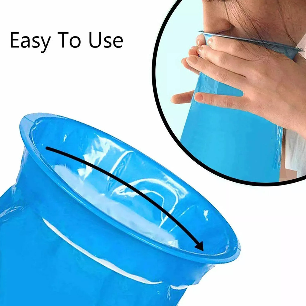 Bịch nôn mệt dùng một lần kín đáo tiện dụng cho du lịch máy bay Sử dụng khi say xe, buồn nôn،Túi vệ sinh du lịch