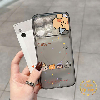 Tương thích cho iPhone 17 12 14 16 11 15 13 Pro Max 14 Plus Nhiều Màu Sắc Chấm Bi Dễ Thương Động Vật Nhỏ Avatar Corning Case