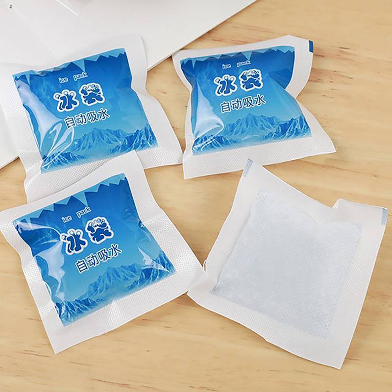 JCSYFAC Có Thể Tái Sử Dụng Gel Túi Đá Tự Động Hấp Thụ Nước Cách Nhiệt Băng Pa Đau Lạnh Nén Túi Làm Mát Thực Phẩm Giữ Đá Tươi Pa Mới