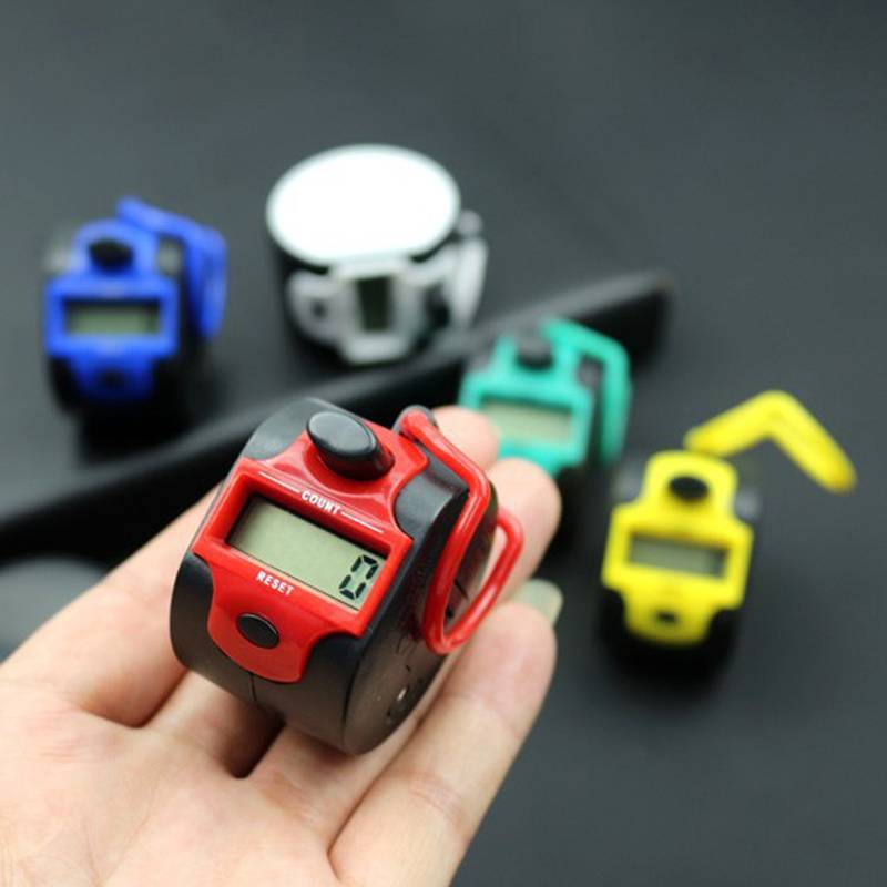 JCSYFAC Tally Counter Cầm Tay Đan Hàng Cliers 5 Chữ Số Cầm Tay Bằng Tay LCD Điện Tử Thể Thao Đếm Công Cụ Mới