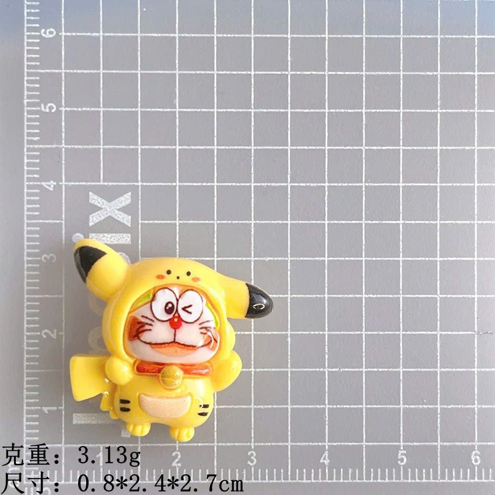 Set Charm Doraemon Cosplay Kawaii 🌈✨ Charm Mèo Máy Doraemon Mix Pikachu, Thỏ Hồng Và Khủng Long Cute Gắn Dép Style Hàn Q