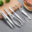 Bộ dụng cụ ăn cua inox nhà bếp 3 món: kẹp, nhíp, kìm tách vỏ cua/ghẹ sáng tạo cho gia đình, mã UUJN