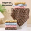 1 / 2 Chiếc Mới Da Báo In Hình Vuông 30x30cm San Hô Nhung Mặt Khăn Lót Khăn Lau Miễn Phí