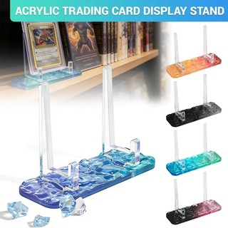 2 / 5 Chiếc Mới Nước Ripple Acrylic Hiển Thị Giá Đỡ Chuyển Đổi Để Bàn Cho Huy Hiệu Đồng Xu