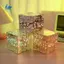 DIY Tulips Gương Cube Đèn Ngủ Phòng Trang Trí Trang Trí Chất Liệu Thủ Công Gói Trang Trí Bàn Làm Việc C