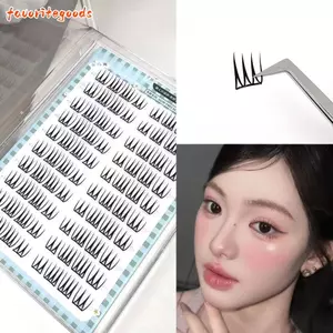 FAVORITEGOODS DIY Mi Nối Dài, Lông Mi Giả Tự Dính 8-11MM Phong Cách Hàn Quốc, Trang Điểm Mắt Hợp Thời Trang Không Cần Keo C Curve Girl Group Lông Mi Giả Đảng