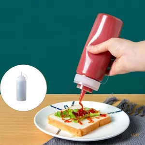 Giữ Chai Bóp Chống Rò Rỉ Cho Nước Sốt Dầu Trang Điểm Nhựa Trong Suốt Dung Tích Lớn