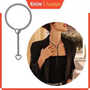 KIN Sang Trọng Hình Trái Tim Dây Vòng Cổ Goth Trượt Dây Chuyền Vòng Cổ Choker Phụ Kiện Thời Trang Và Thanh Lịch Cho Nữ Và Gir
