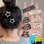 4 / 8 Chiếc - Retro Chấm Bi Tóc Barrettes Ngôi Sao Giọt Nước Mỏ Vịt Kẹp Tóc Hợp Kim Dễ Thương Cho Nữ Bé Gái Y2K Nổ Kẹp Phụ Kiện Tóc