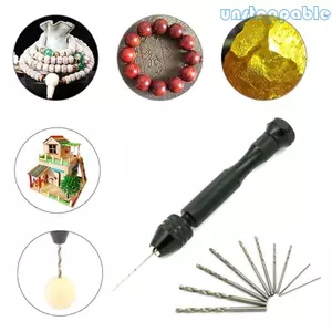 Unstop * 1 Bộ Mũi Khoan Tay Bằng Thép Epoxy Vise Với 10 Mũi Khoan Thủ Công Máy Khoan Mini