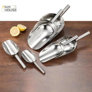PlumHOUSE Thép không gỉ Kẹo Ngọt Dụng Cụ Cạo Đá Buffet Thanh Đo Thực Phẩm Muỗng Xẻng VN