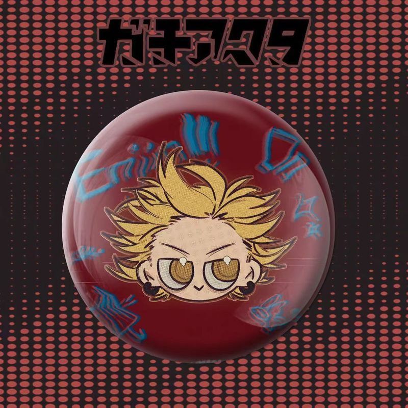 58mm Dễ Thương Chibi Huy Hiệu Gachiakuta Lấy Cảm Hứng Từ Liyu & Rudo Nhân Vật Anime Pin Dễ Thương Ba Lô Trang Trí