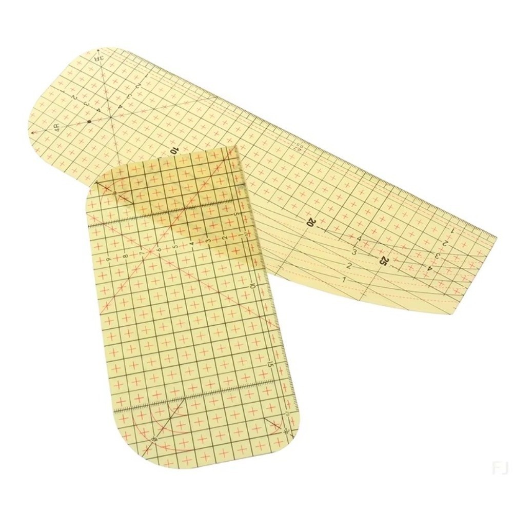 SMILE 1 / 2 Cái Thước Quilting, Dụng cụ đo lường làm quần áo Thước ủi nóng, Đồ may vá Handmade Nhựa DIY Vải Thước Chắp vá Thủ công