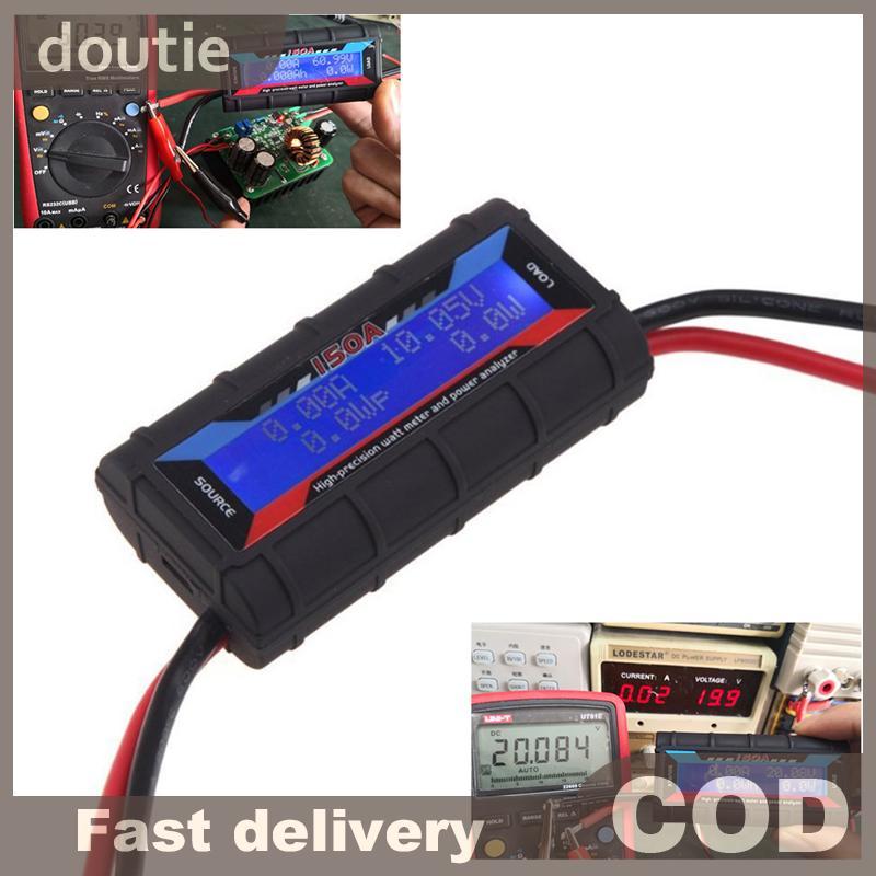 Doutie FT08 RC 150A Đồng hồ đo Watt chính xác cao Máy phân tích công suất Đèn nền LCD wattmeter VN
