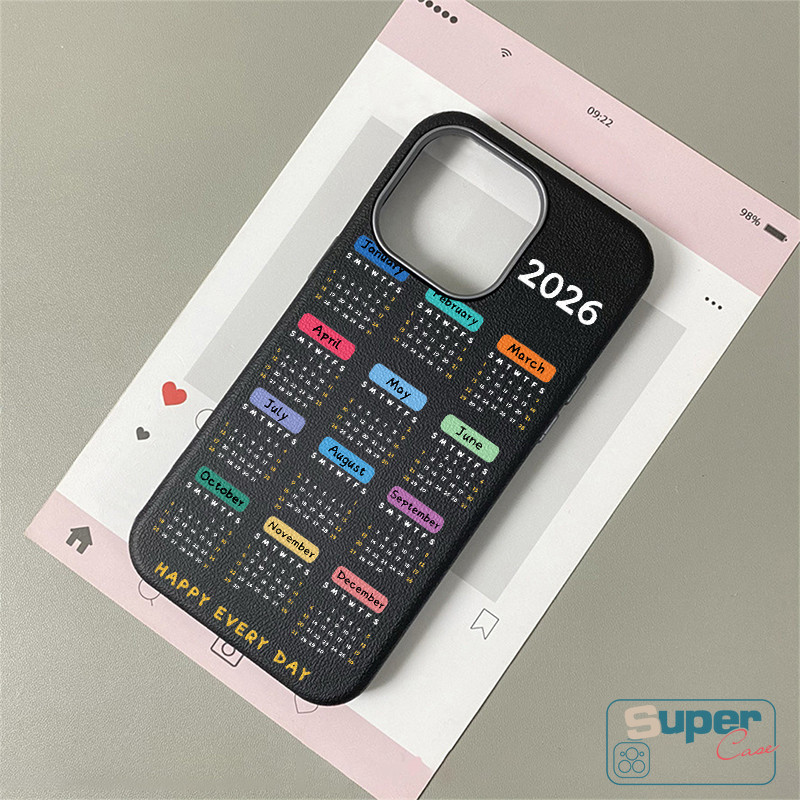 Ốp Lưng Cho Redmi 13C A3 10C 13X 14C 12C 9A 10A Note 8 9 10 9C 9 10 9C NFC 12 A1 9T A2 Note 14 11s 12 13 Pro Thời Trang Sáng Tạo 2026 Lịch Hàng Năm Da Họa Tiết