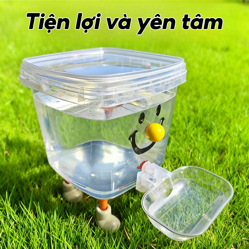 Máy Nước Uống Tự Động Cho Chó/Mèo Dung Tích 3L/5L - Thiết Kế Trong Suốt, Dễ Tháo Rời & Vệ Sinh