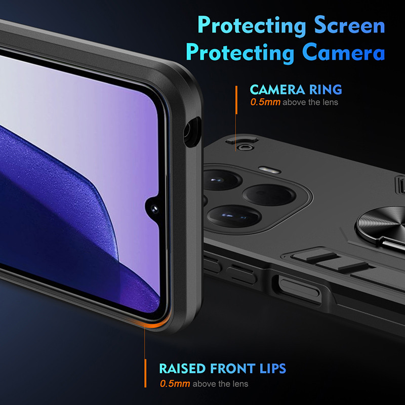 Dành cho Xiaomi 15T / 15T Pro 5G Vỏ giáp chắc chắn có giá đỡ nhẫn Vỏ bảo vệ chân đế
