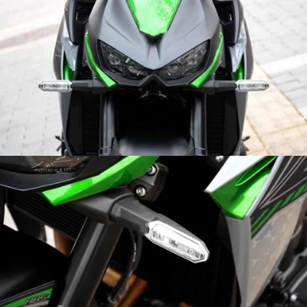 Dành Cho Kawasaki Z300 Z650 Z750 Z800 Z1000 Z1000R LED Trước & Sau Đèn Tín Hiệu Xe Máy Đèn Báo