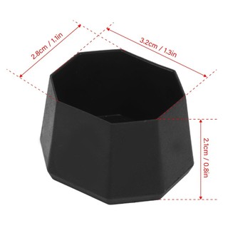 LEAFYHOME 2 Chiếc Vợt Tennis End Cover, ABS Thay Thế Vợt Tennis Nắp Mông, Phụ Kiện Quần Vợt Lớn Đen Pickleball Mái Chèo Bao Pickleball Mái Chèo