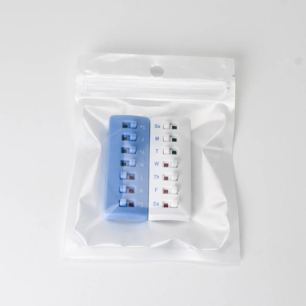 Nhắc nhở JIMMYCHOOEC, thiết kế chống trượt, lưng cong, chỉ báo mã màu, bền, máy theo dõi thuốc di động / vitamin / thú cưng