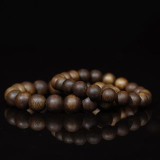 Vòng Trầm Hương Tự Nhiên Cao Cấp - Hạt Tròn - Mùi Thơm Ngọt, Thơm Mạnh - Trầm Hương Yên Lộc