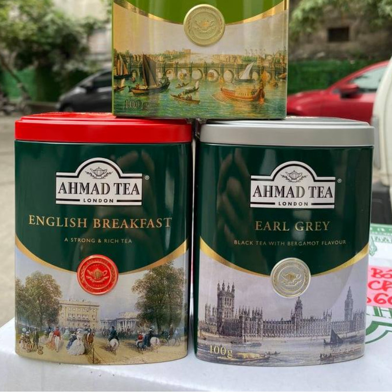 Trà AHMAD English Breakfast Pha Ấm Hộp Thiếc 100g Cho Ngày Mới Đầy Năng Lượng