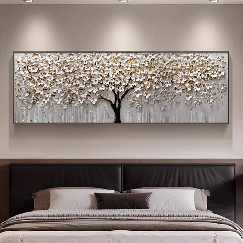 2026 Phong Cách Mới Phong Cách Phong Thủy Cây Giàu Có Tranh Trang Trí Cho Phòng Khách Sofa Nền Tường, Khí Quyển Và Ánh Sáng Sang Trọng