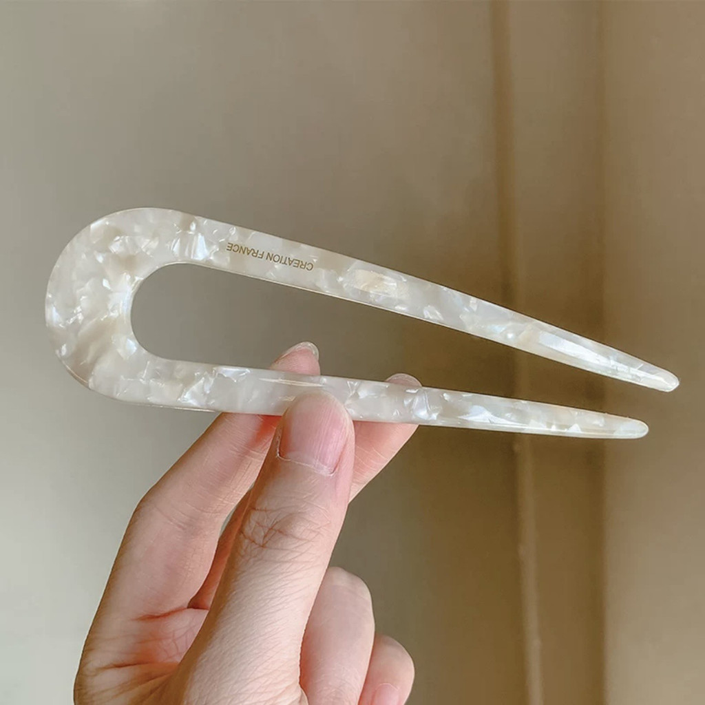 Mẫu mới kẹp tóc hình chữ U bền từ acrylic, dụng cụ DIY tạo kiểu tóc