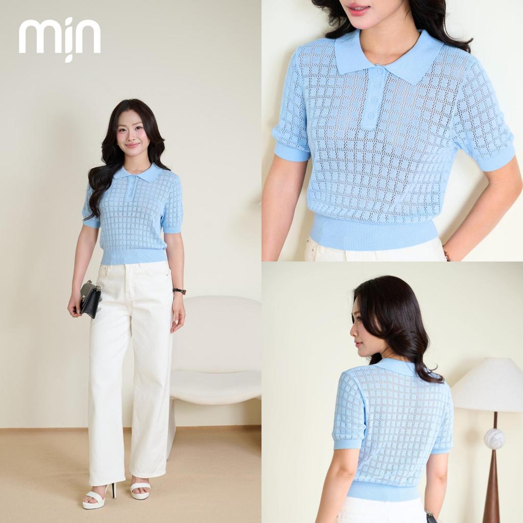 (Deal mở bán) Áo Polo nữ cộc tay PL09 Mịn VN Bo eo, Cổ bẻ,  Cotton Dệt Kim mềm mịn co dãn, họa tiết ô vuông