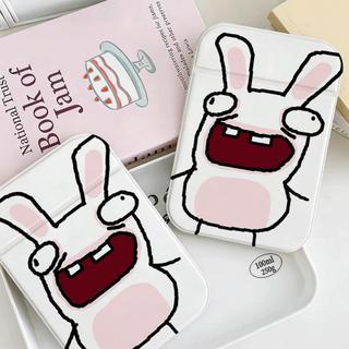 Gương gấp họa tiết thỏ vui nhộn, gương trang điểm cá tính