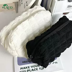 Springevenstar Túi Đựng Mỹ Phẩm Màu Trơn Hộp Đựng Bút Chì Sáng Tạo Túi Gối Dung Tích Lớn Cho Bé Gái Đồ Dùng Học Tập Hộp Văn Phòng Phẩm Springevenstar