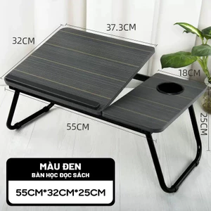 Bàn Làm Việc Gấp Gọn 5 Mức Điều Chỉnh Khay Đựng Ly Thiết Kế Đa Năng Cho Laptop Và Sách